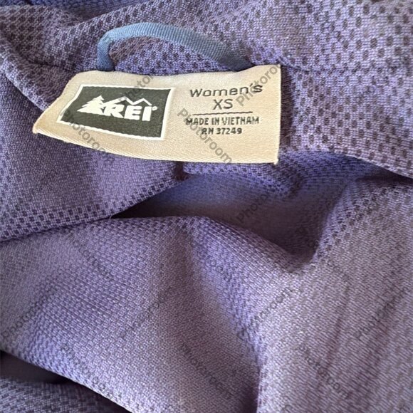 REI Purple Polartech XSmall Zip Hooded Jacket with Pockets - Picture 5 of 7